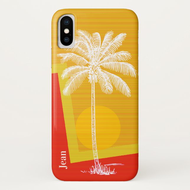 Funda De Case-Mate Para iPhone Palm Tree tropical (Reverso)