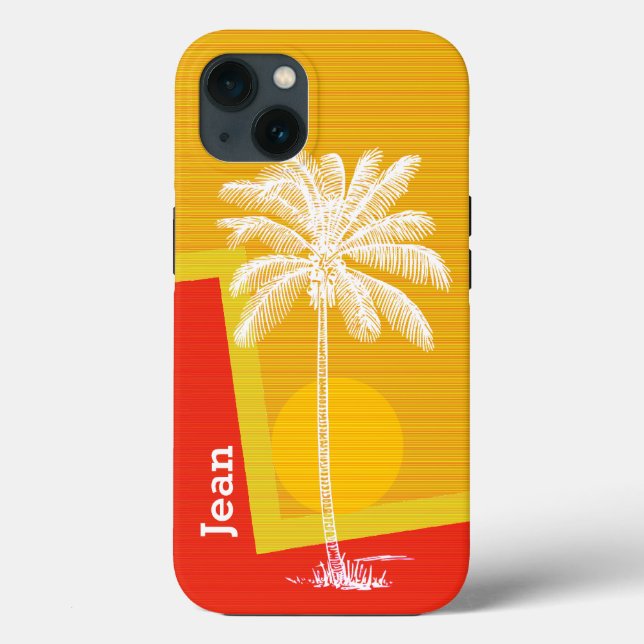 Funda De Case-Mate Para iPhone Palm Tree tropical (Reverso )