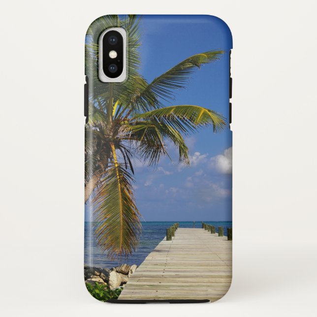 Funda De Case-Mate Para iPhone Palm Tree Tropical Beach Ocean (Reverso)