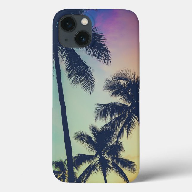 Funda De Case-Mate Para iPhone Palm Trees Sunset (Reverso)
