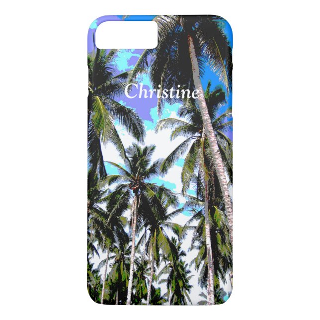 Funda De Case-Mate Para iPhone Palm Trees Tropicales Personalizadas (Reverso)