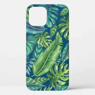 Funda Para iPhone 12 Palm tropical verde y Verde azulada Banana Monster