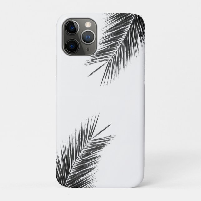 Funda De Case-Mate Para iPhone Palma Tropical Verde en Azul Claro (Reverso)