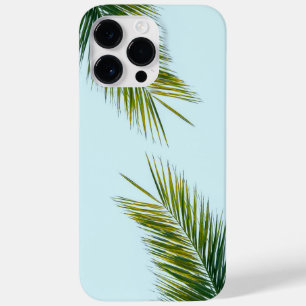 Funda Para iPhone 14 Pro Max De Case-Mate Palma Tropical Verde en Azul Claro