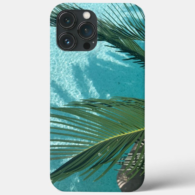 Funda De Case-Mate Para iPhone palmera sobre el agua (Reverso )