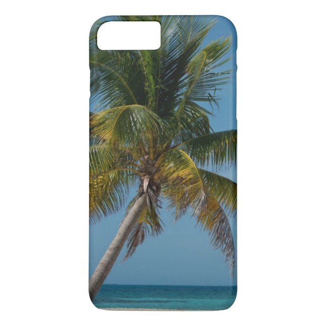 Funda De Case-Mate Para iPhone Palmera y playa de arena blanca  2 (Reverso)