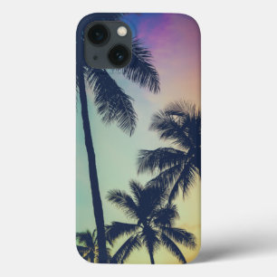 Funda Para iPhone 13 Palmeras Atardecer