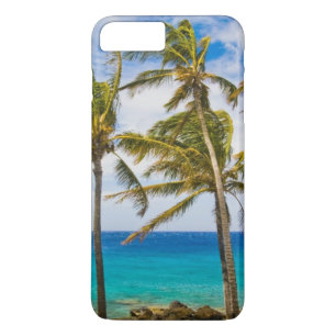 Funda Para iPhone 8 Plus/7 Plus Palmeras de coco (Cocos nucifera) balanceándose en