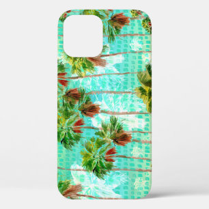 Funda Para iPhone 12 Palmeras de Miami: acuarela tropical sin foco