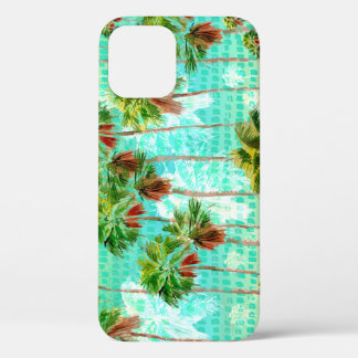 Funda Para iPhone 12 Palmeras de Miami: acuarela tropical sin foco