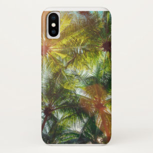 Funda Para iPhone X Palmeras del coco en la playa