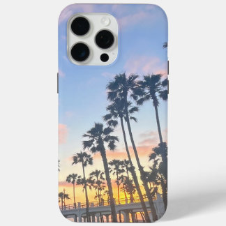 Funda Para iPhone 15 Pro Max Palmeras en la playa de Oceanside California