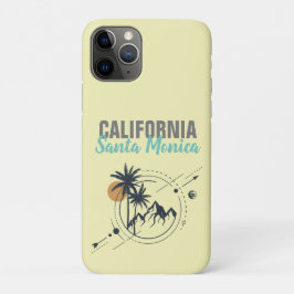 Funda Para iPhone 11 Pro Palmeras Geométricas de Santa Mónica California