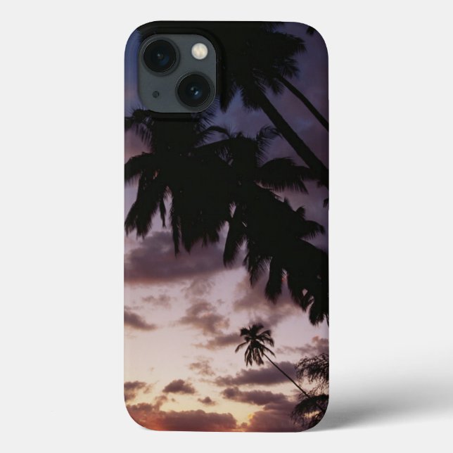 Funda De Case-Mate Para iPhone Palmeras junto al mar (Reverso)