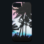 Funda Para iPhone 8/7 Palmeras tropicales de verano cielo azul rosado<br><div class="desc">Estilizar su dispositivo electrónico, ya sea una maleta de teléfono, una funda, una tapa u otro accesorio de dispositivo, con este diseño elegante. Cuenta con un moderno y artístico cielo de verano tropical rosa y azul y palmeras negras, una impresión que añadirá un toque personalizado y personalizado a su estilo...</div>
