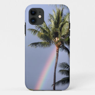 Funda Para iPhone 11 Palmeras y arcoiris