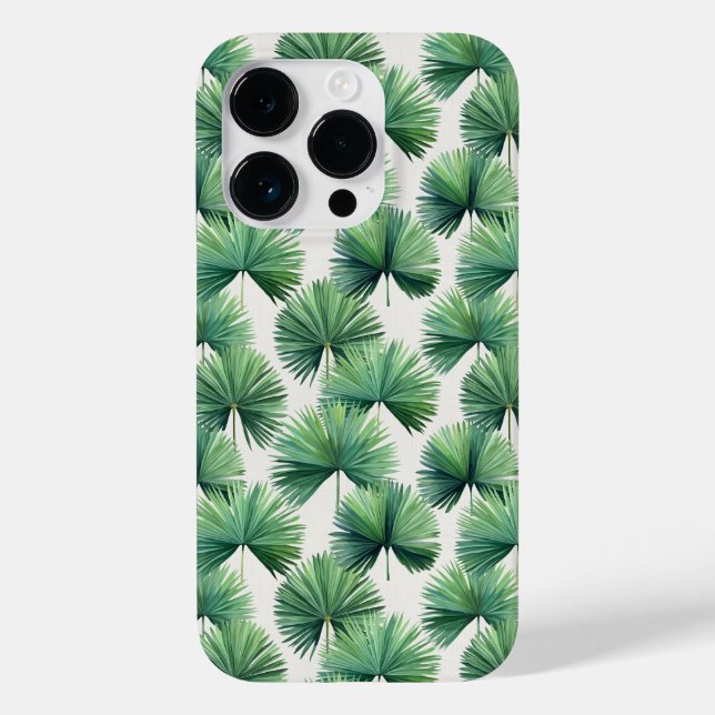 Funda De Case-Mate Para iPhone Palmetto Fan Palm Tree Sale Tropical Botánico (Reverso )