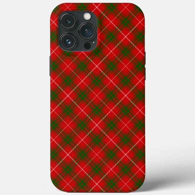 Funda De Case-Mate Para iPhone Palo verde rojo de Rothesay tartán (Reverso )
