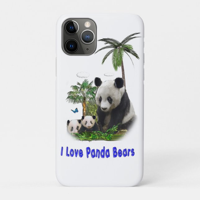Funda De Case-Mate Para iPhone Panda Bears (Reverso)