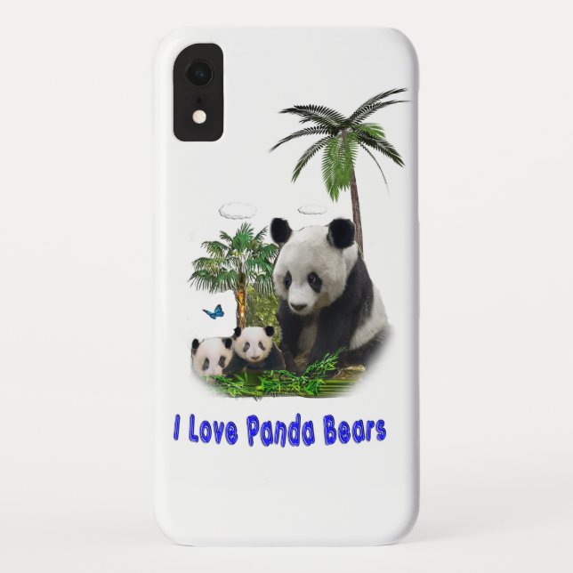 Funda De Case-Mate Para iPhone Panda Bears (Reverso)