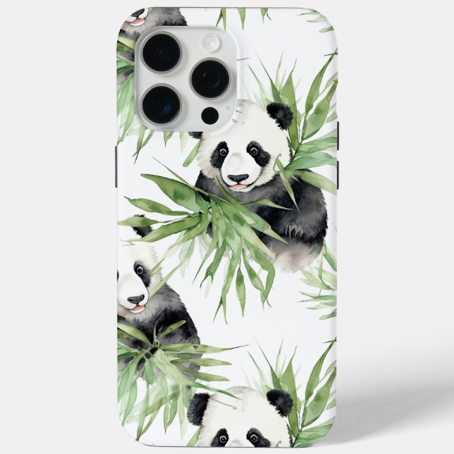 Funda De Case-Mate Para iPhone Panda Bears (Reverso )