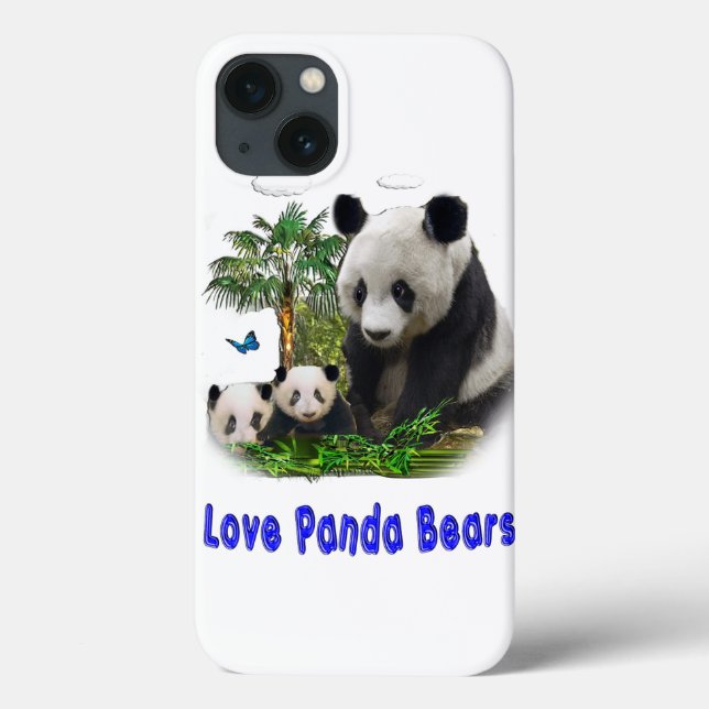 Funda De Case-Mate Para iPhone panda beras (Reverso)