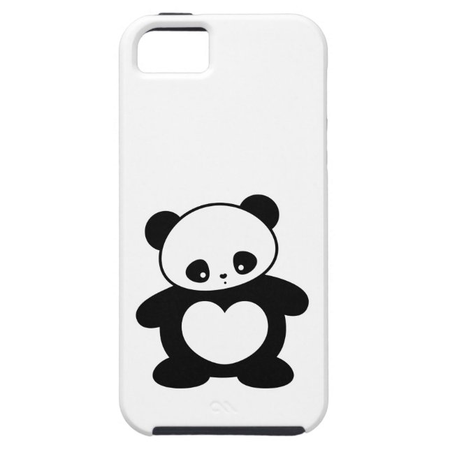 Funda De Case-Mate Para iPhone Panda de Kawaii (Atrás)