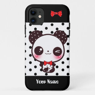 Funda Para iPhone 11 Panda de Kawaii - personalizada