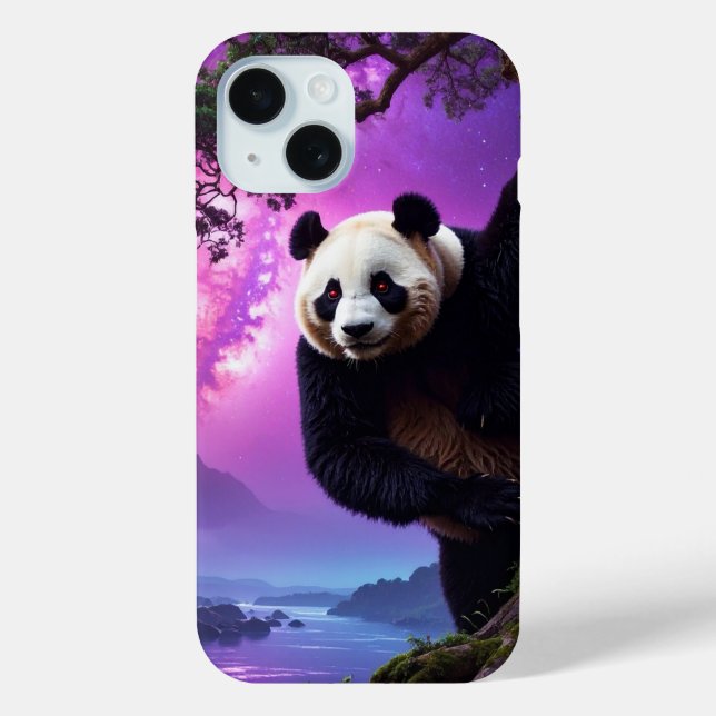 Funda De Case-Mate Para iPhone Panda del Bosque Místico (Reverso )