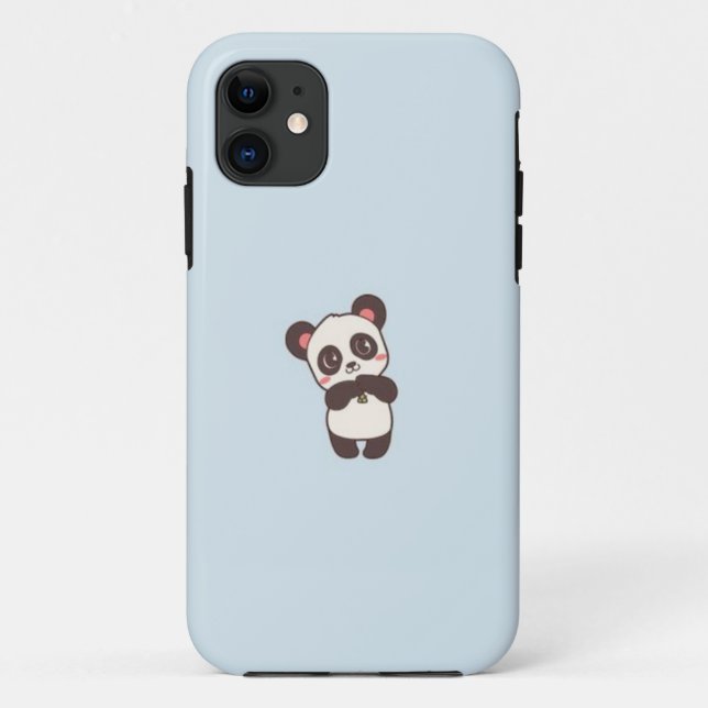 Funda De Case-Mate Para iPhone Panda Divertido, Amante de Panda, Regalo para Ella (Reverso)
