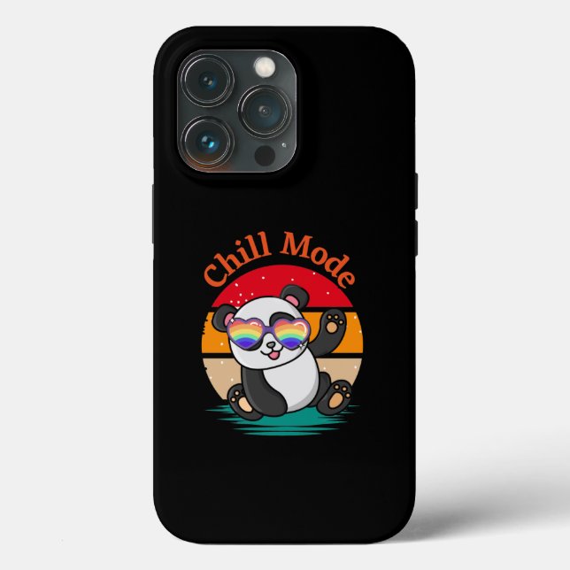 Funda De Case-Mate Para iPhone Panda en Modo Relajado (Reverso )