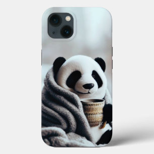 Funda Para iPhone 13 Panda Envuelto En Invierno