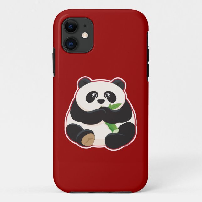 Funda De Case-Mate Para iPhone Panda gorda (Reverso)