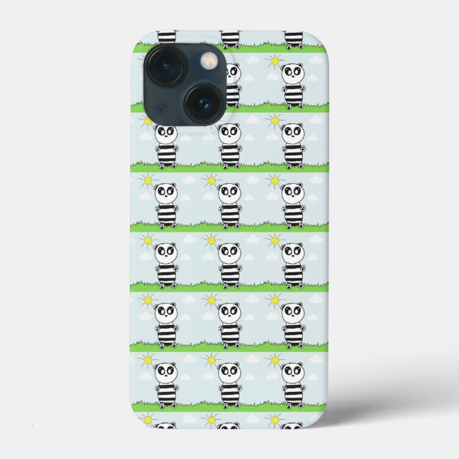 Funda De Case-Mate Para iPhone Panda Kids (Reverso )