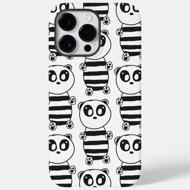 Funda De Case-Mate Para iPhone Panda Kids (Reverso )