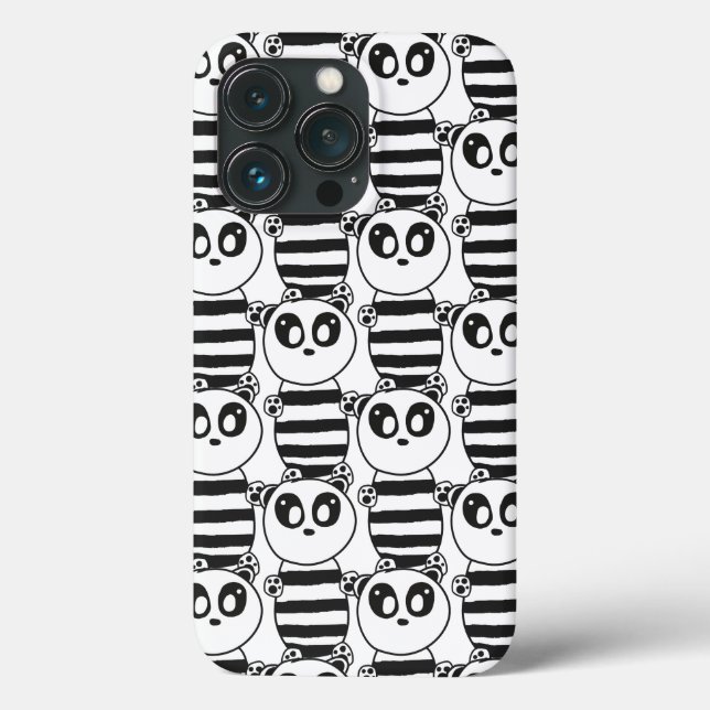 Funda De Case-Mate Para iPhone Panda Kids (Reverso )