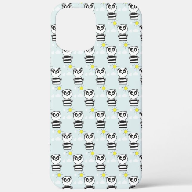 Funda De Case-Mate Para iPhone Panda Kids (Reverso )