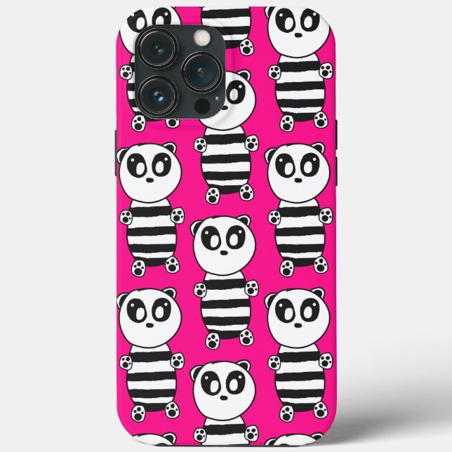 Funda De Case-Mate Para iPhone Panda Kids (Reverso )