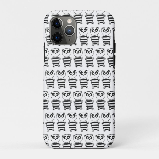 Funda De Case-Mate Para iPhone Panda Kids (Reverso)