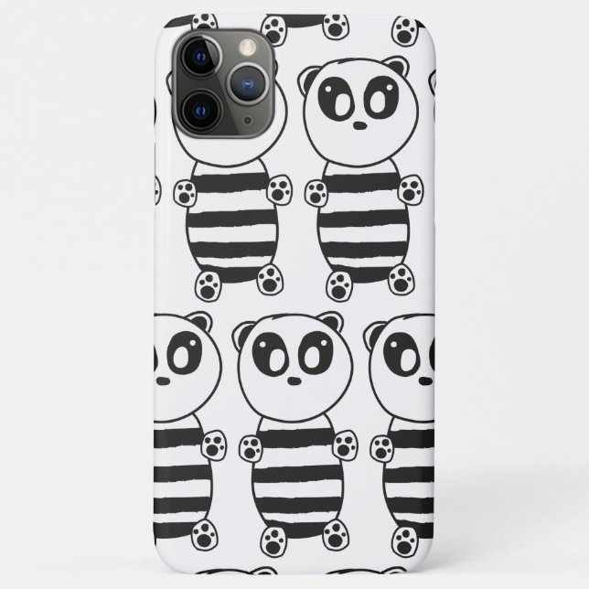 Funda De Case-Mate Para iPhone Panda Kids (Reverso)