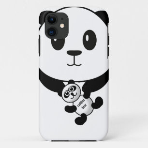 Funda Para iPhone 11 panda lleva una maleta telefónica