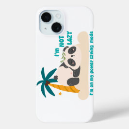Funda Para iPhone 15 Panda perezoso adorable