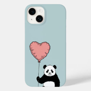 Funda Para iPhone 14 De Case-Mate Panda personalizado con globo cardíaco - dulce