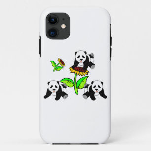 Funda Para iPhone 11 Pandas del girasol