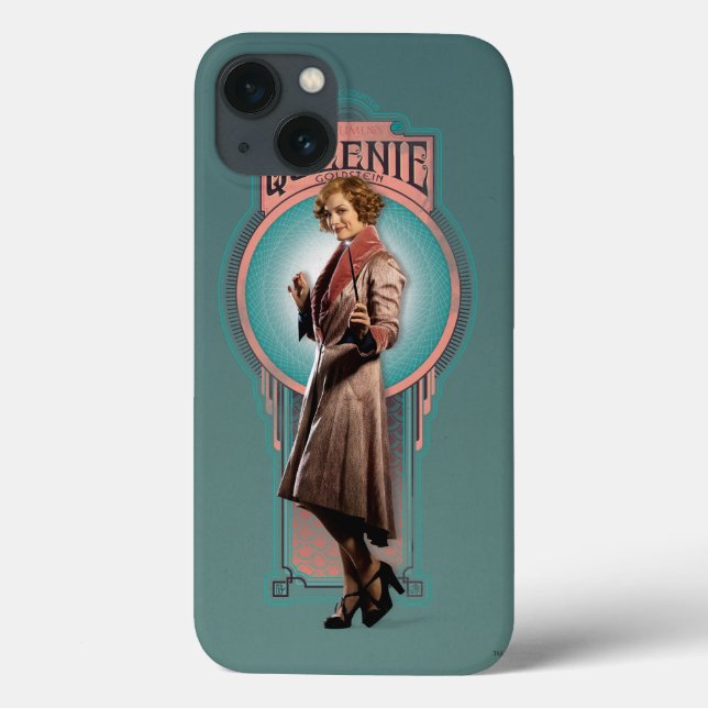 Funda De Case-Mate Para iPhone Panel Art Deco de QUEENIE GOLDSTEIN™ (Reverso)