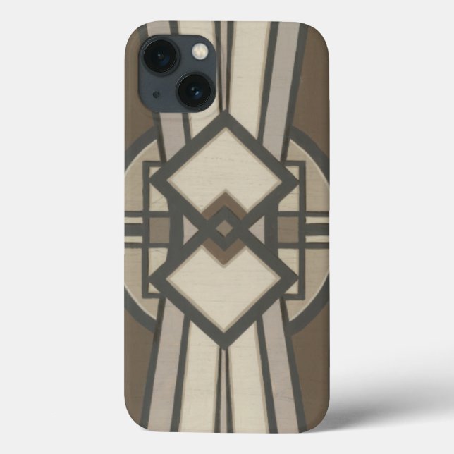 Funda De Case-Mate Para iPhone Panel de decó neutro I (Reverso)