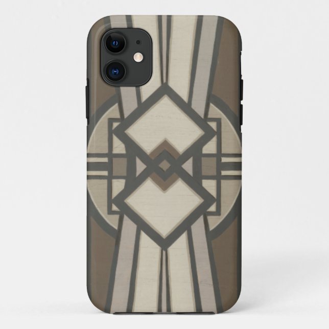 Funda De Case-Mate Para iPhone Panel de decó neutro I (Reverso)