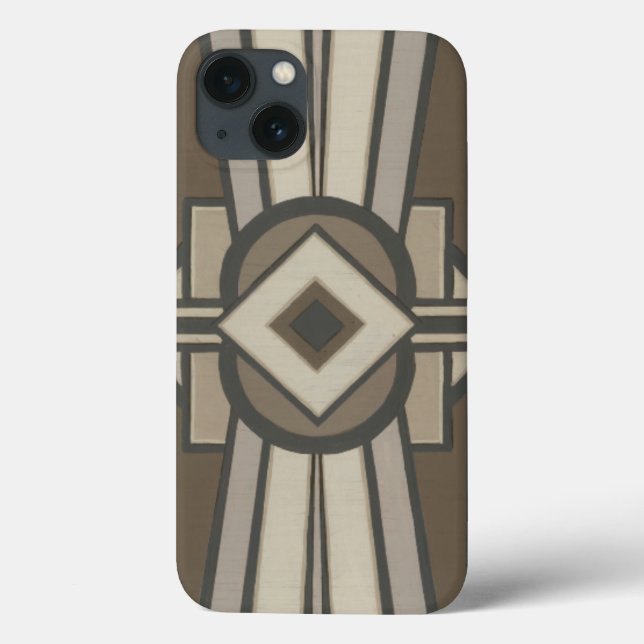 Funda De Case-Mate Para iPhone Panel de decó neutro II (Reverso)