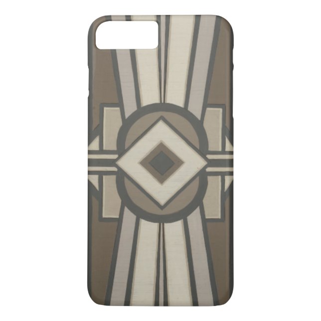 Funda De Case-Mate Para iPhone Panel de decó neutro II (Reverso)