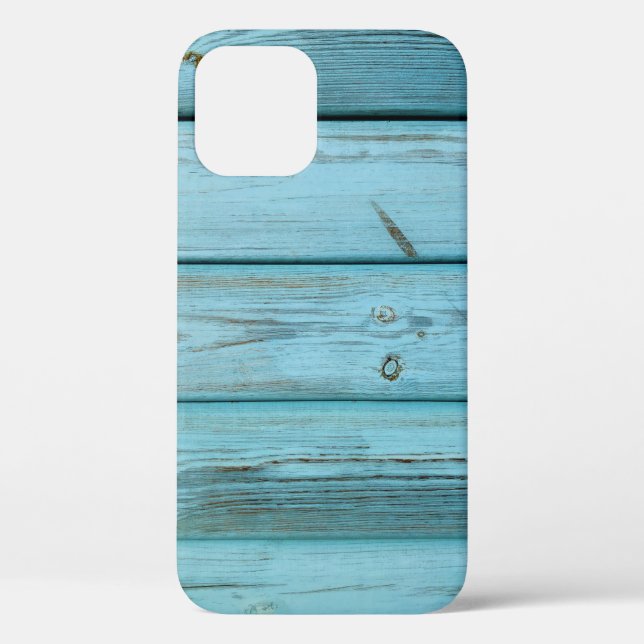 Funda De Case-Mate Para iPhone Panel de madera gris y marrón (Reverso )